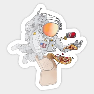 Space Pizza Sticker